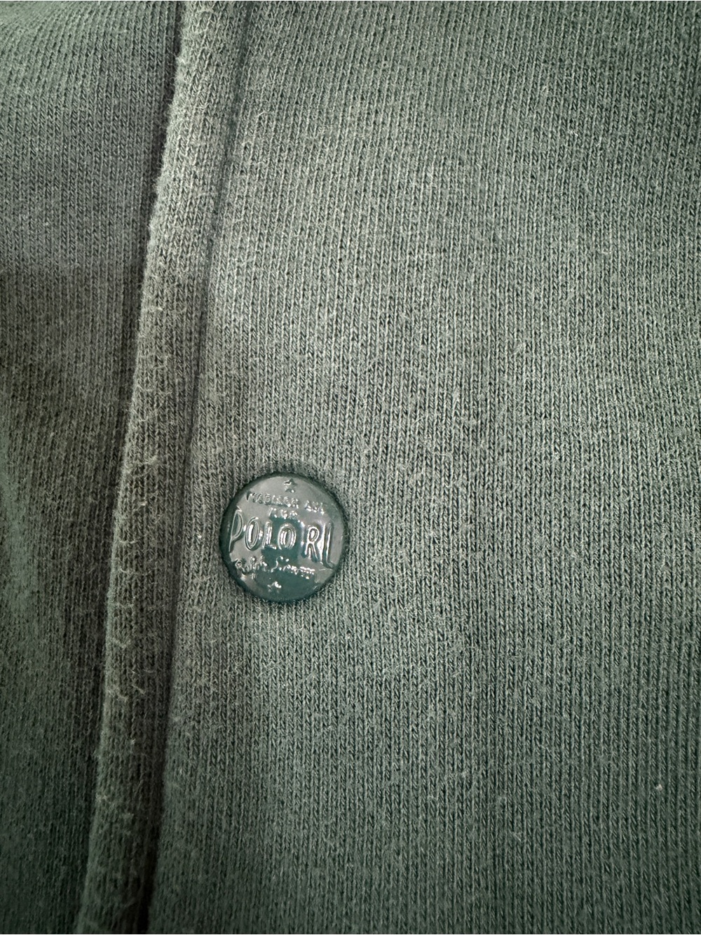 Polo by Ralph Lauren Dark Green baseball Jacket with Stripe Ribbing - Picture 3 of 9